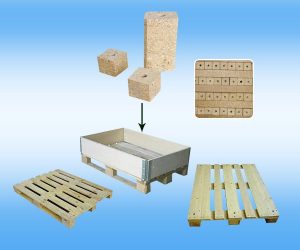 sawdust wood pallet blocks application