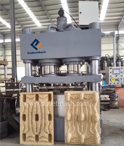 compressed wood pallet making machine