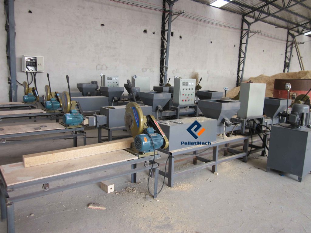 sawdust pallet blocks machine