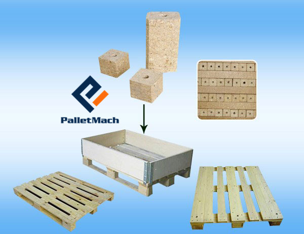 sawdust pallet blocks machine application