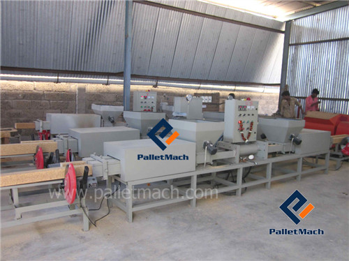 wooden block press production line